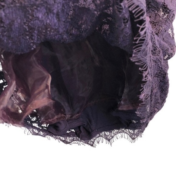 New Babaton Aritzia Lace V - Neck Tobia Sleeveless Dress Purple - Picture 6 of 11